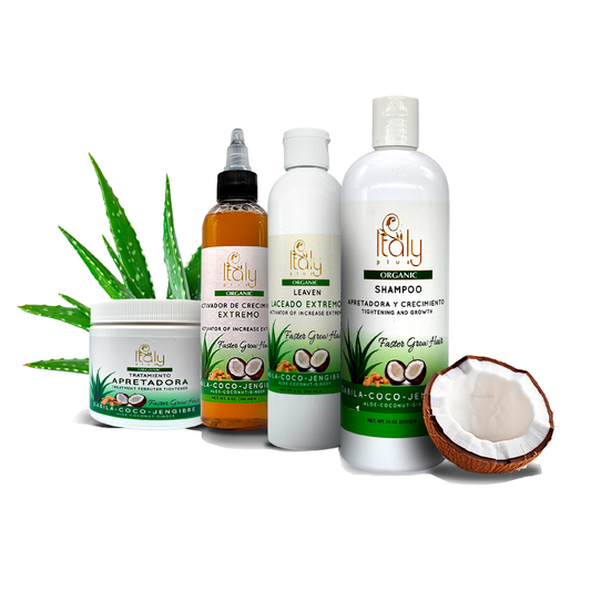 Aloe, Ginger, And Coconut Line with Free Bamboo Brush and Thermal Cap