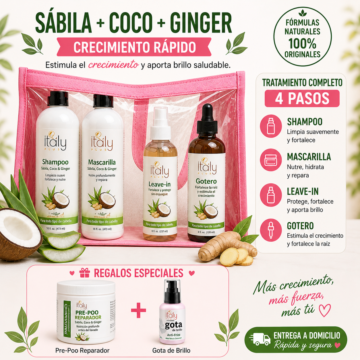 Aloe, Ginger, And Coconut Line mother day